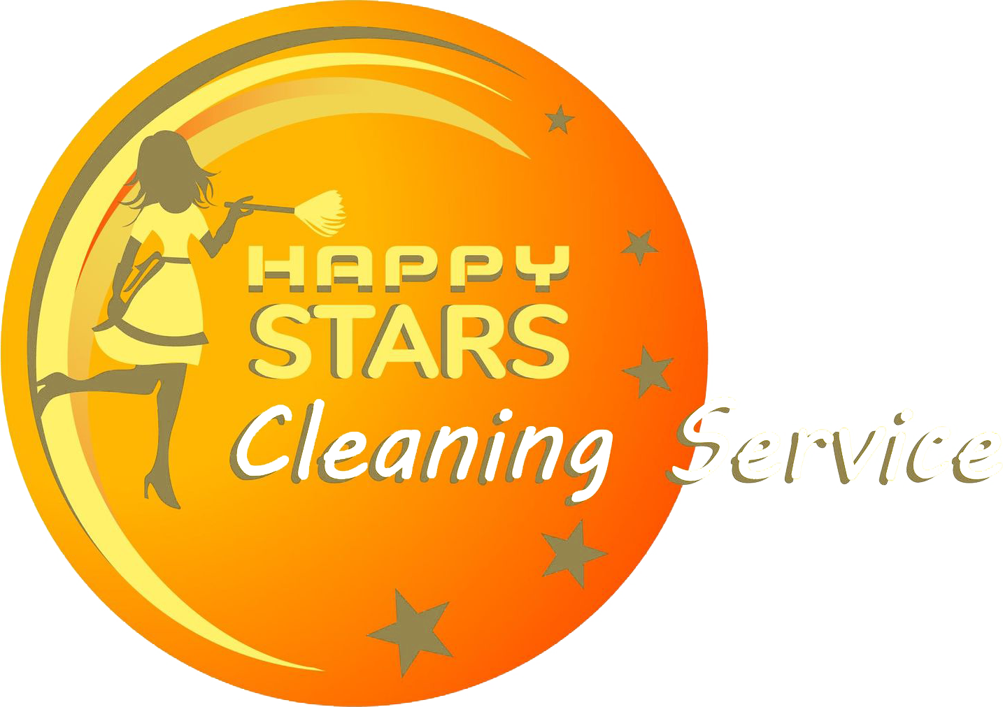 Happy Stars Cleaning Service Logo